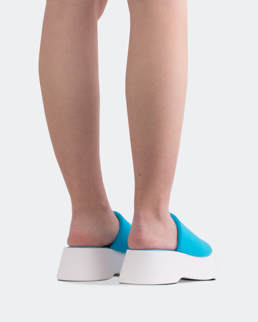 L'INTERVALLE Liu Women's Sandal Platform Blue Lycra