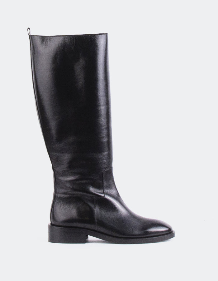 L'INTERVALLE Moyle Women's High Shaft Boots Black Leather