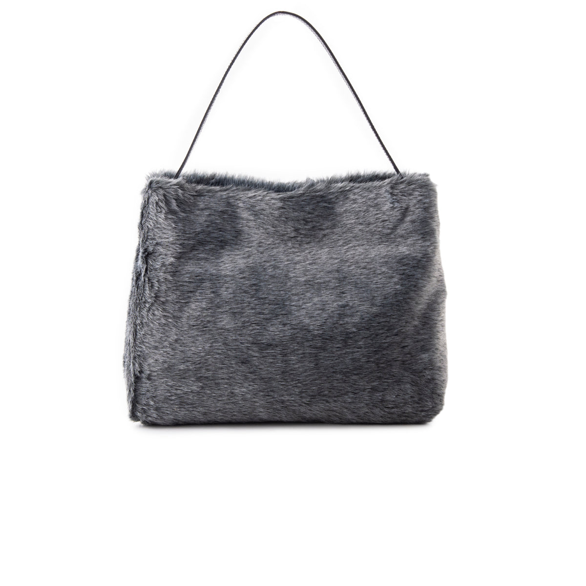 Grey faux fur bag on sale