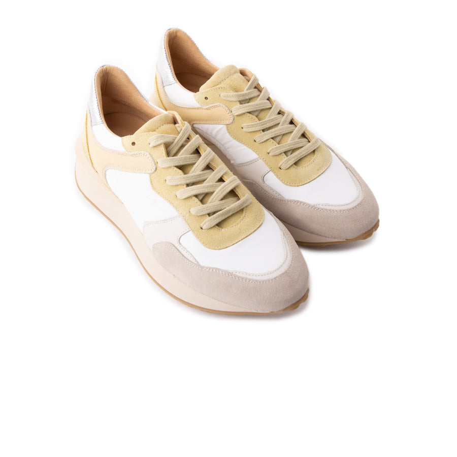 Shady Yellow White Suede
