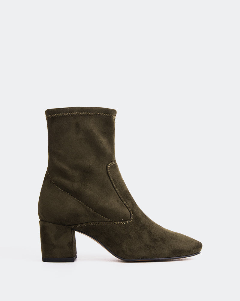 Khaki suede sale ankle boots