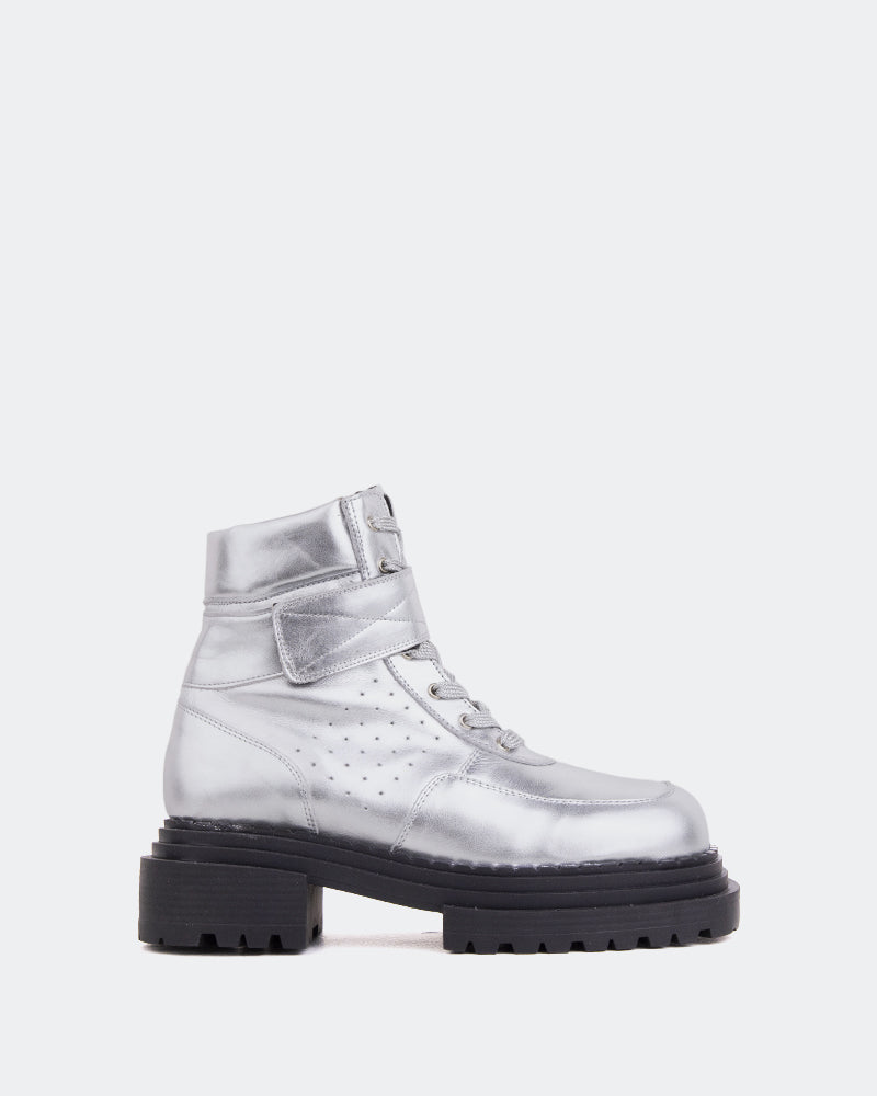 Platform boots sale silver