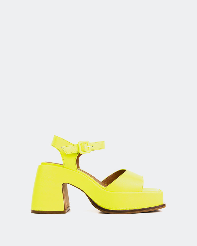 Neon yellow deals platform heels