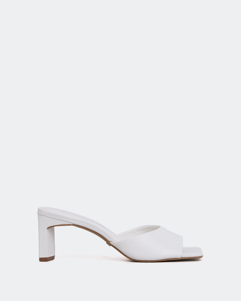 L'INTERVALLE Visalia Women's Shoe Mule Sandal White Leather