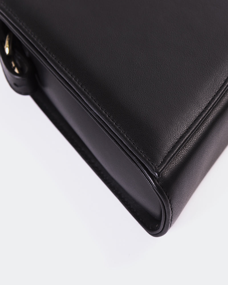 L'INTERVALLE Meeka Women's Handbag Shoulder Bag Black Leather