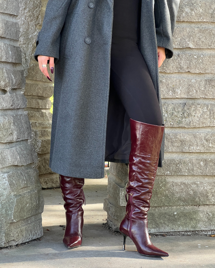 Bryson Burgundy Leather