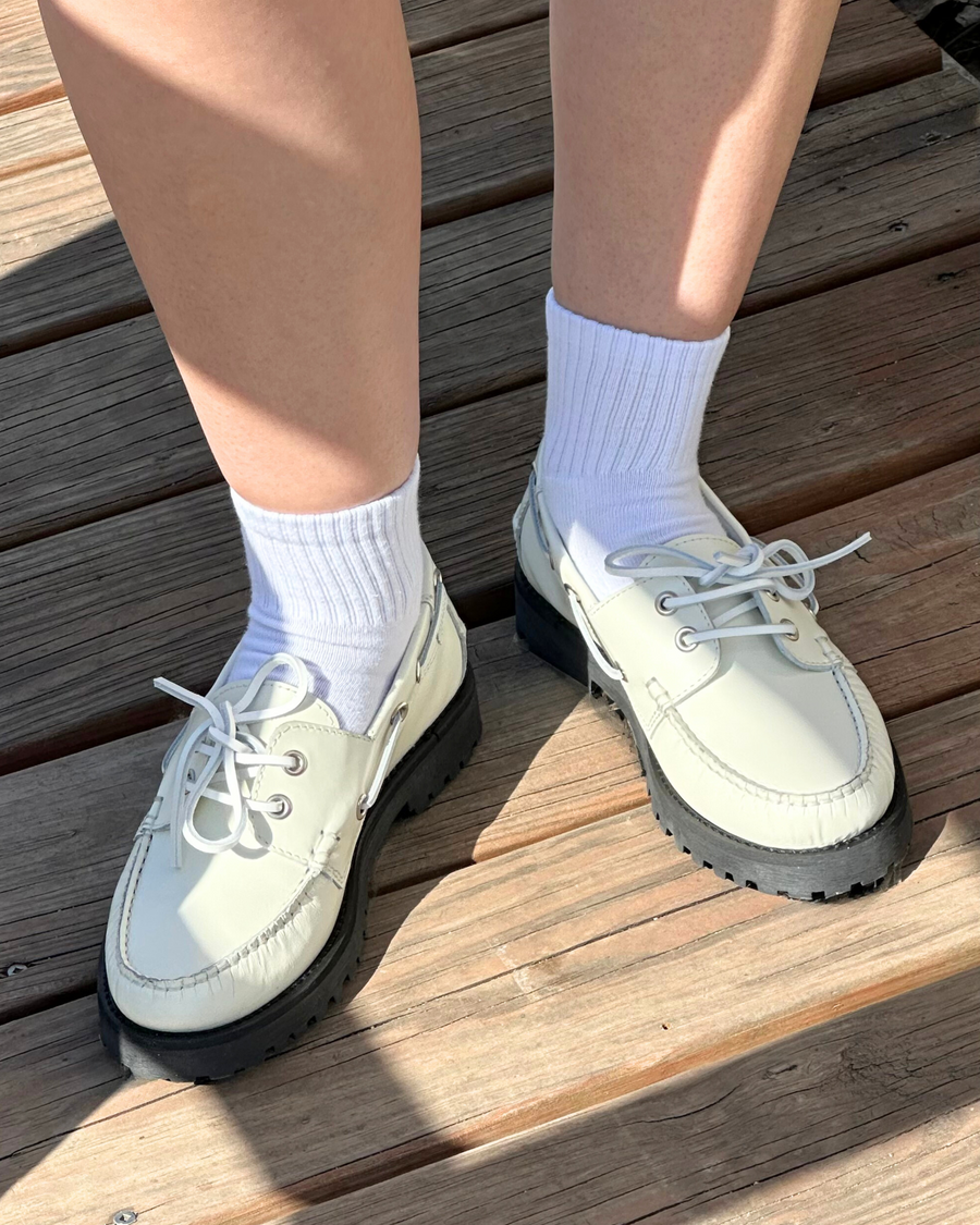 Gaia Off White Leather