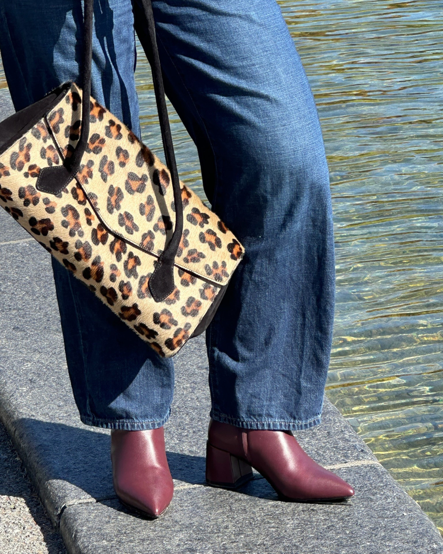 Eugenie Burgundy Leather