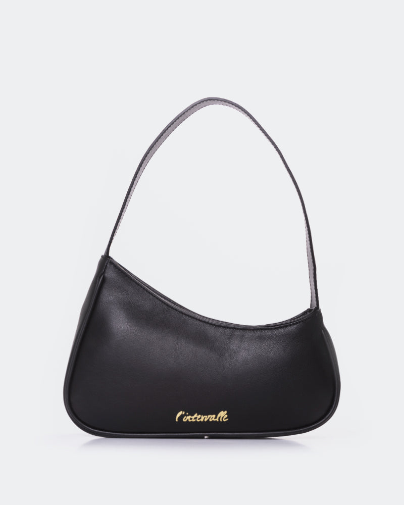 L'INTERVALLE Zetian Women's Bag Shoulder Bag Black Leather