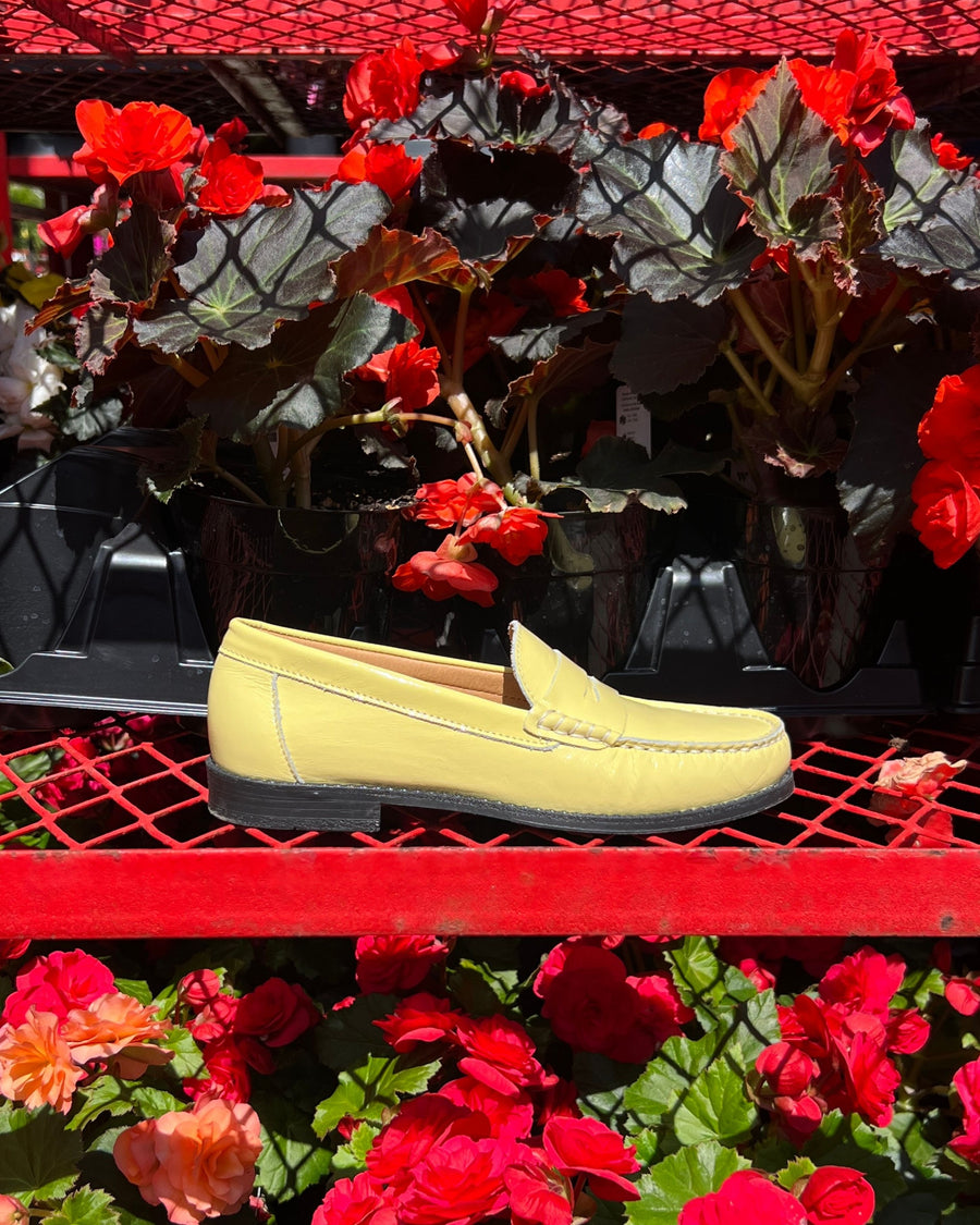 Lettine Yellow Naplack Leather