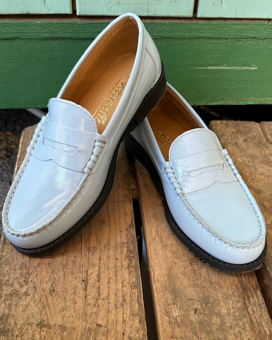 Lettine Light Blue Naplack Leather