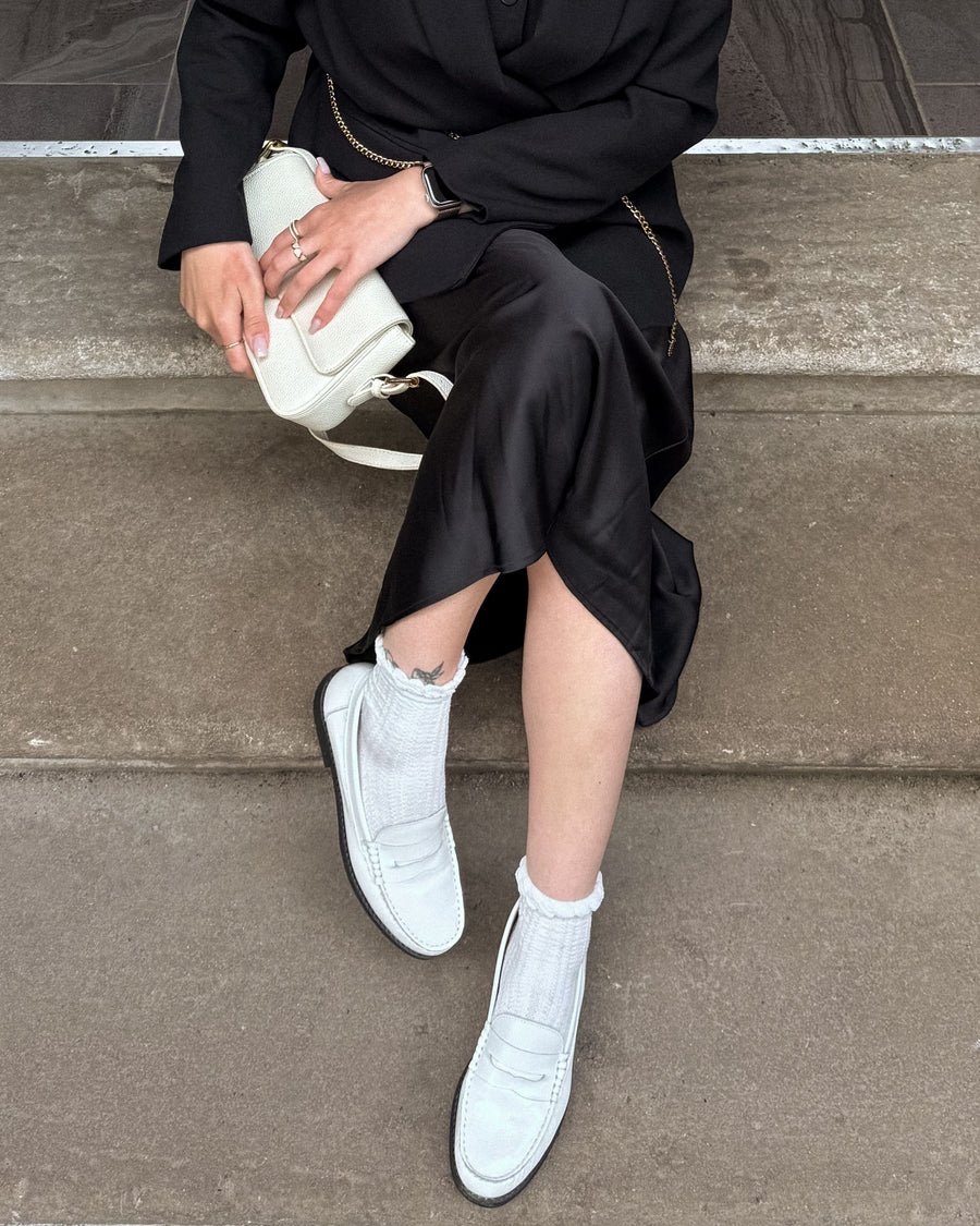 Lettine Off White Naplack Leather