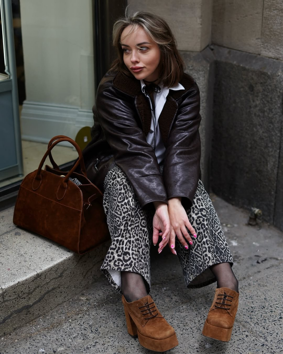 Ursuline Brown Suede