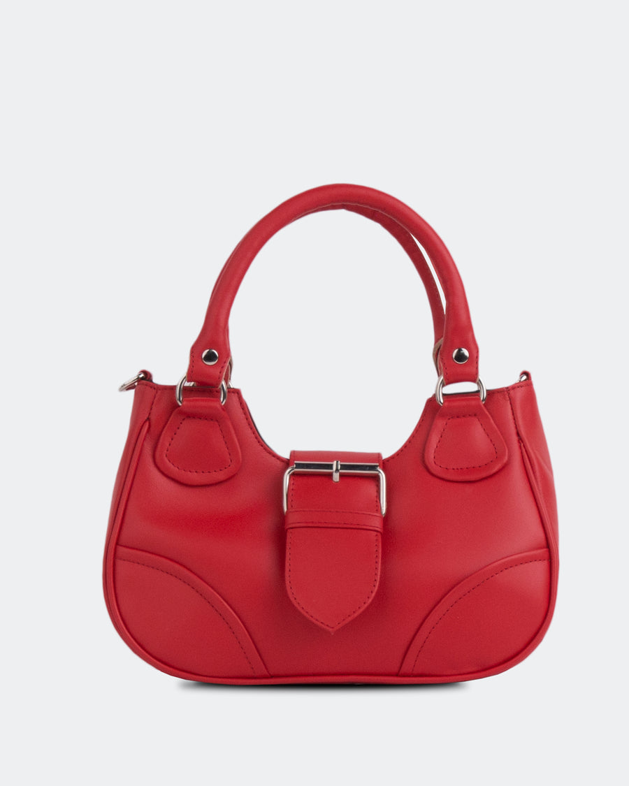 L'INTERVALLE Cosmica Women's Handbag Shoulder Bag Red Leather