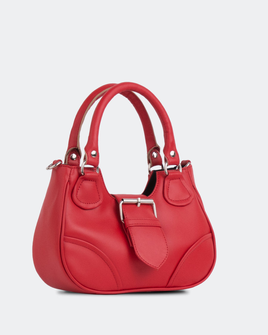 L'INTERVALLE Cosmica Women's Handbag Shoulder Bag Red Leather