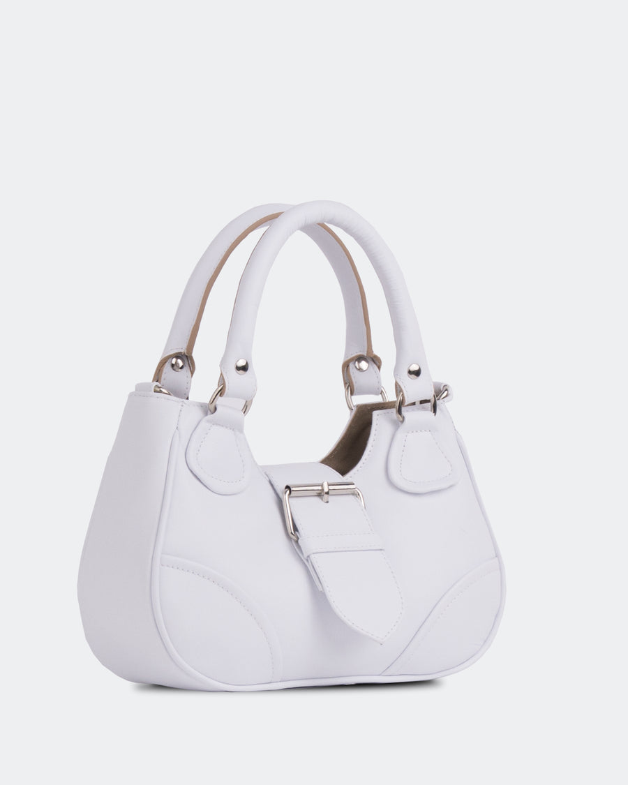 L'INTERVALLE Cosmica Women's Handbag Shoulder Bag White Leather