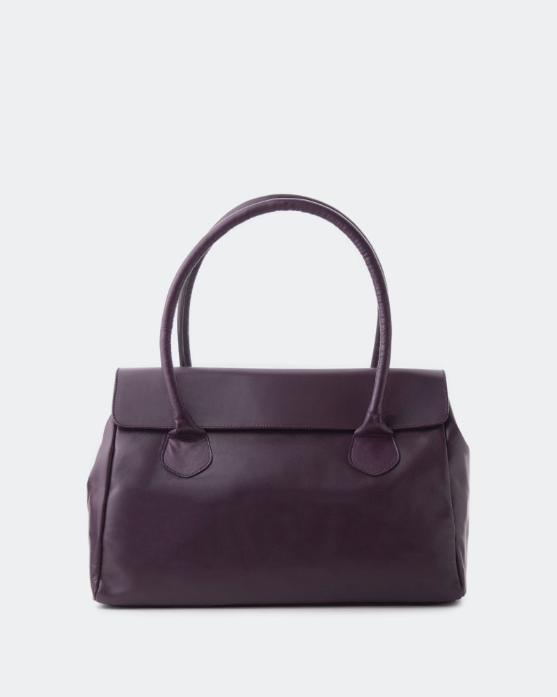 Mazarine Dark Purple Leather