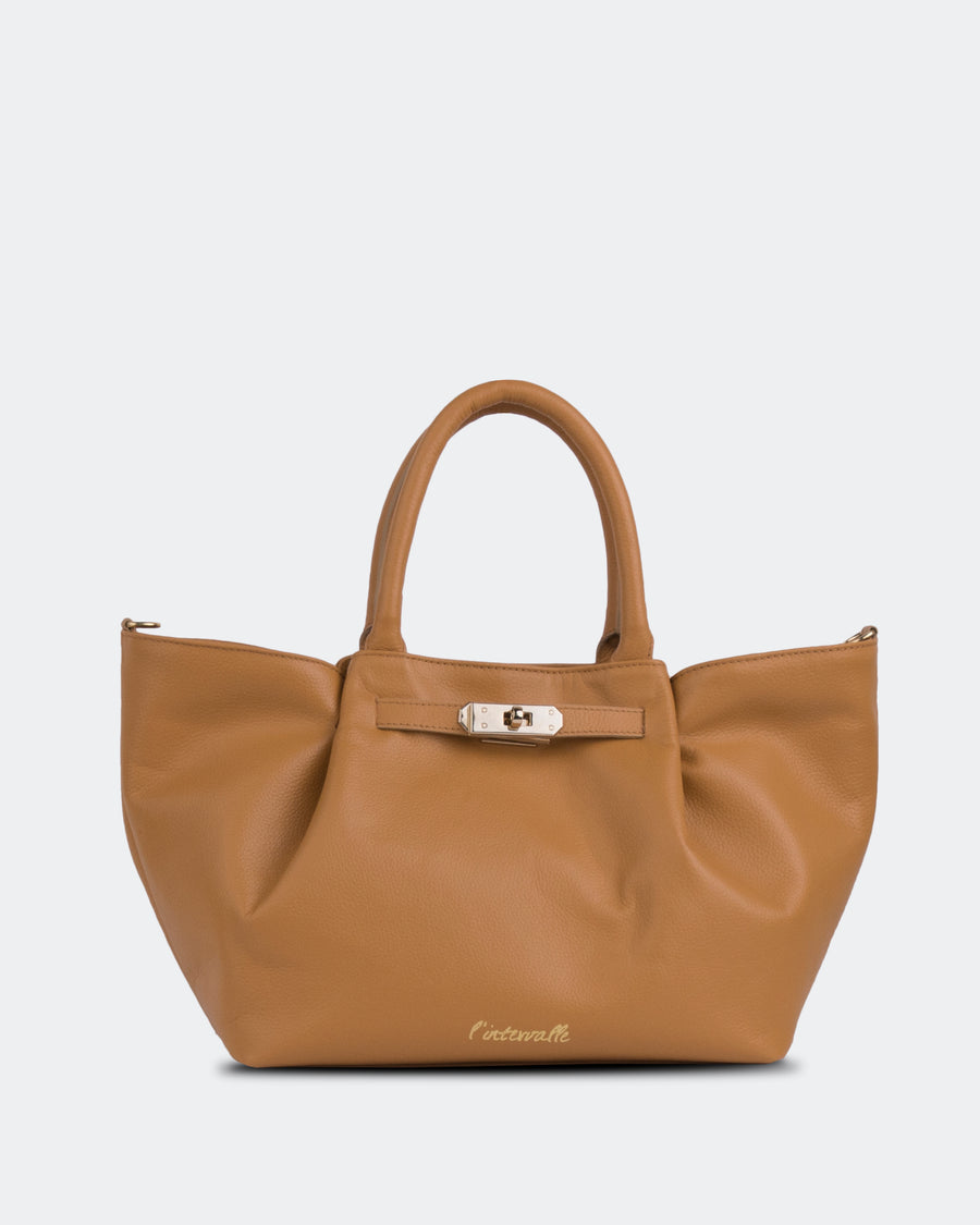 L'INTERVALLE Emelie Women's Handbag Shoulder Bag Camel Leather