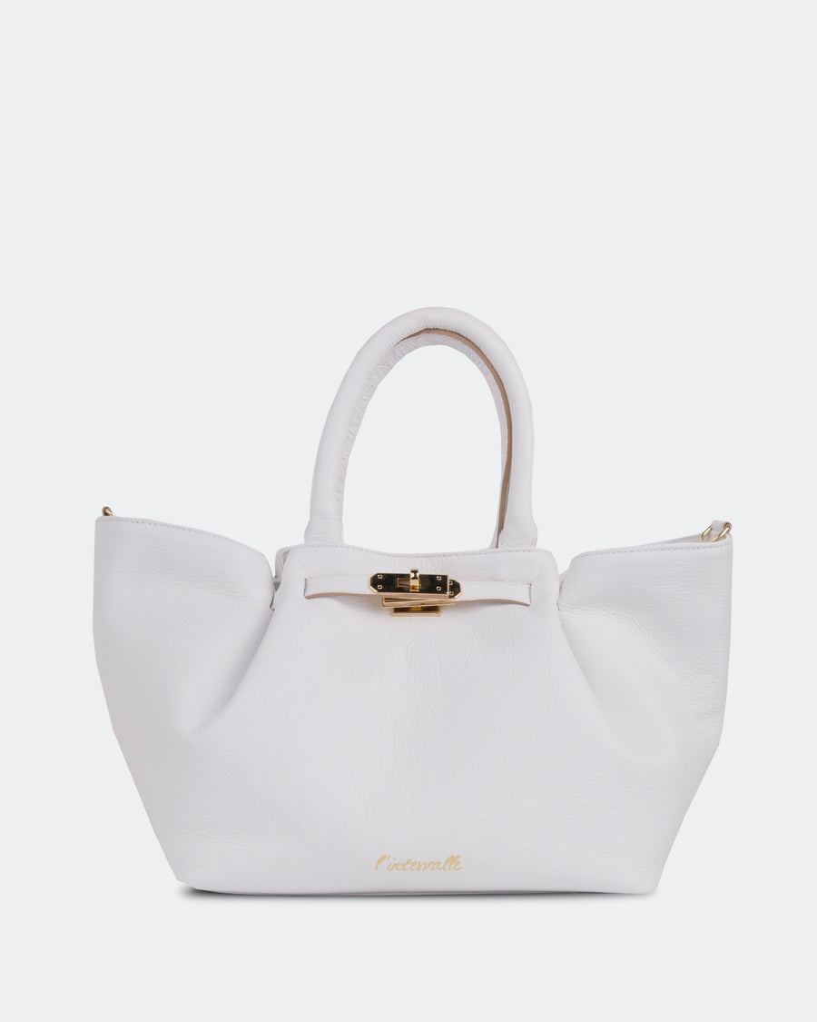 L'INTERVALLE Emelie Women's Handbag Shoulder Bag White Leather