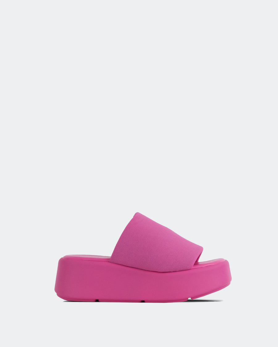 L'INTERVALLE Harlow Sandales Femme Casual Wedge Fuchsia Lycra 