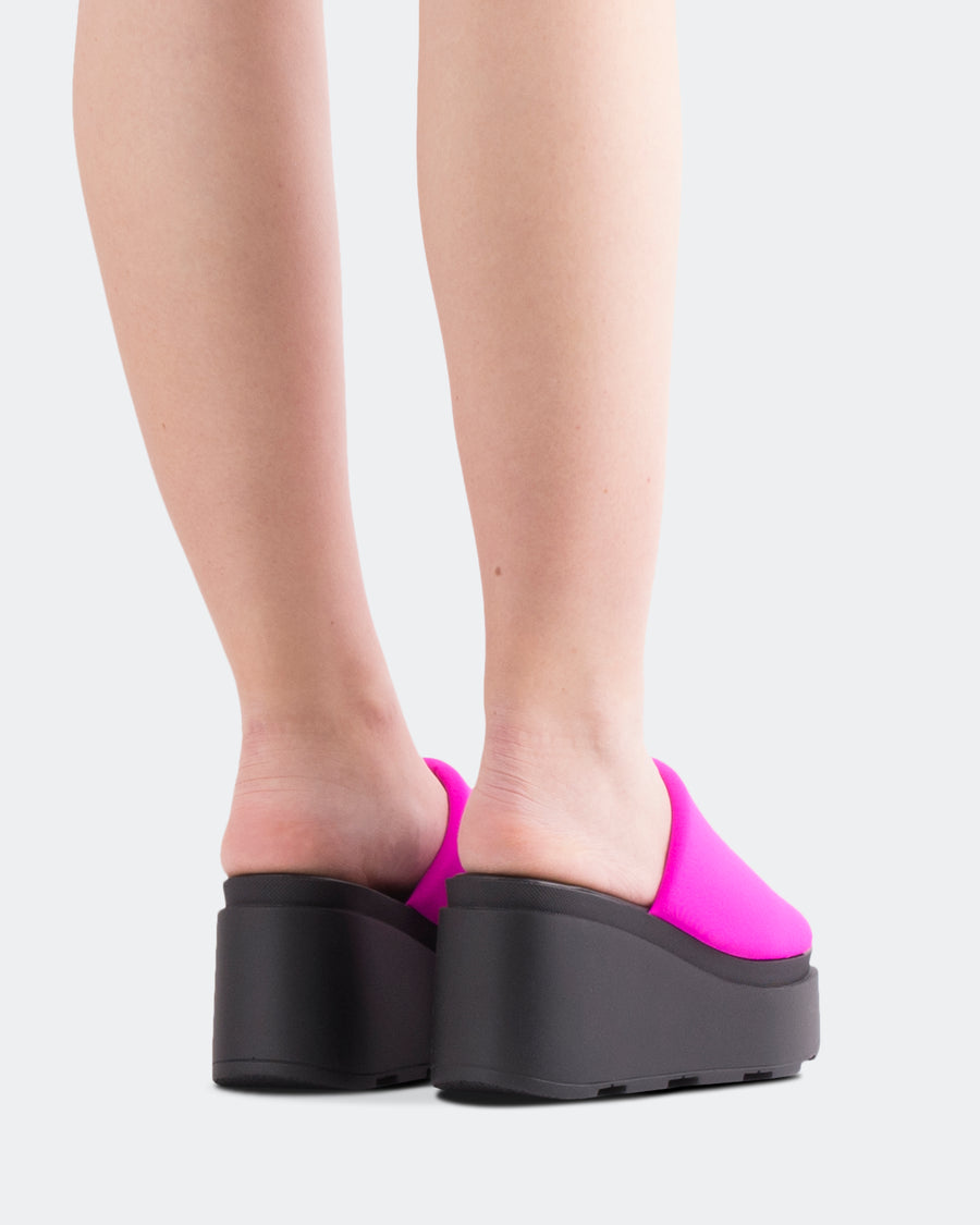 L'INTERVALLE Jenner Women's Sandal Wedge Pink Lycra