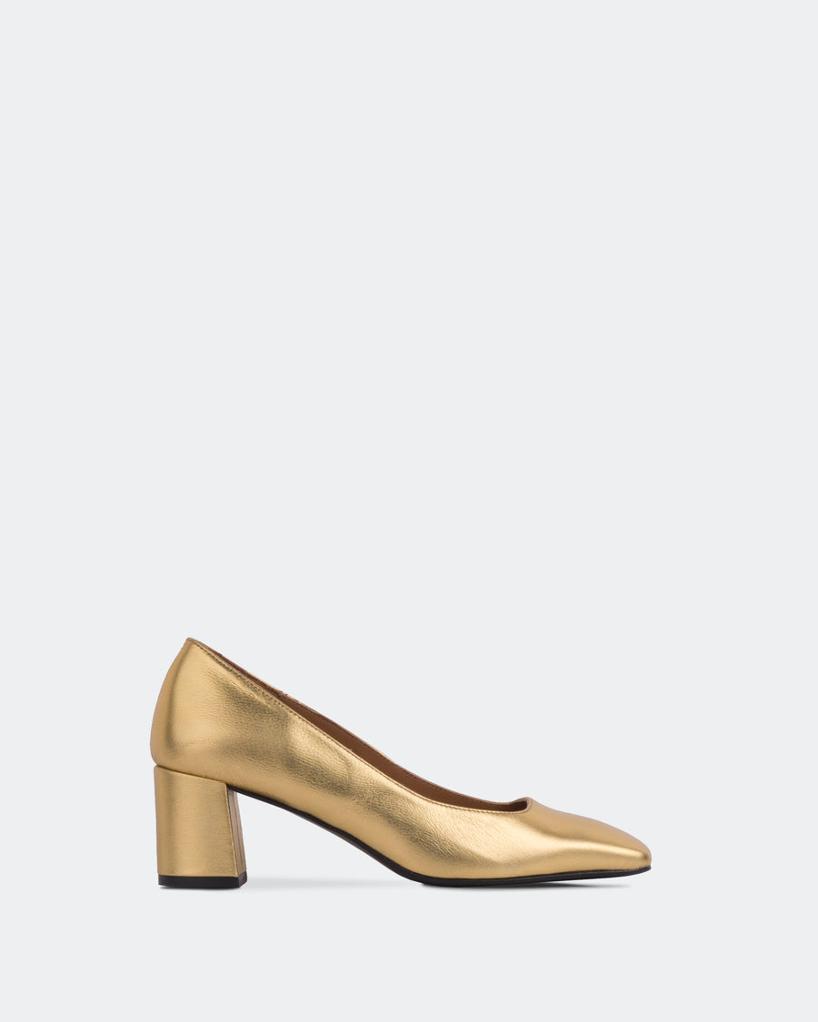 L'INTERVALLE Patrisha Women's Shoe Pump Gold Leather