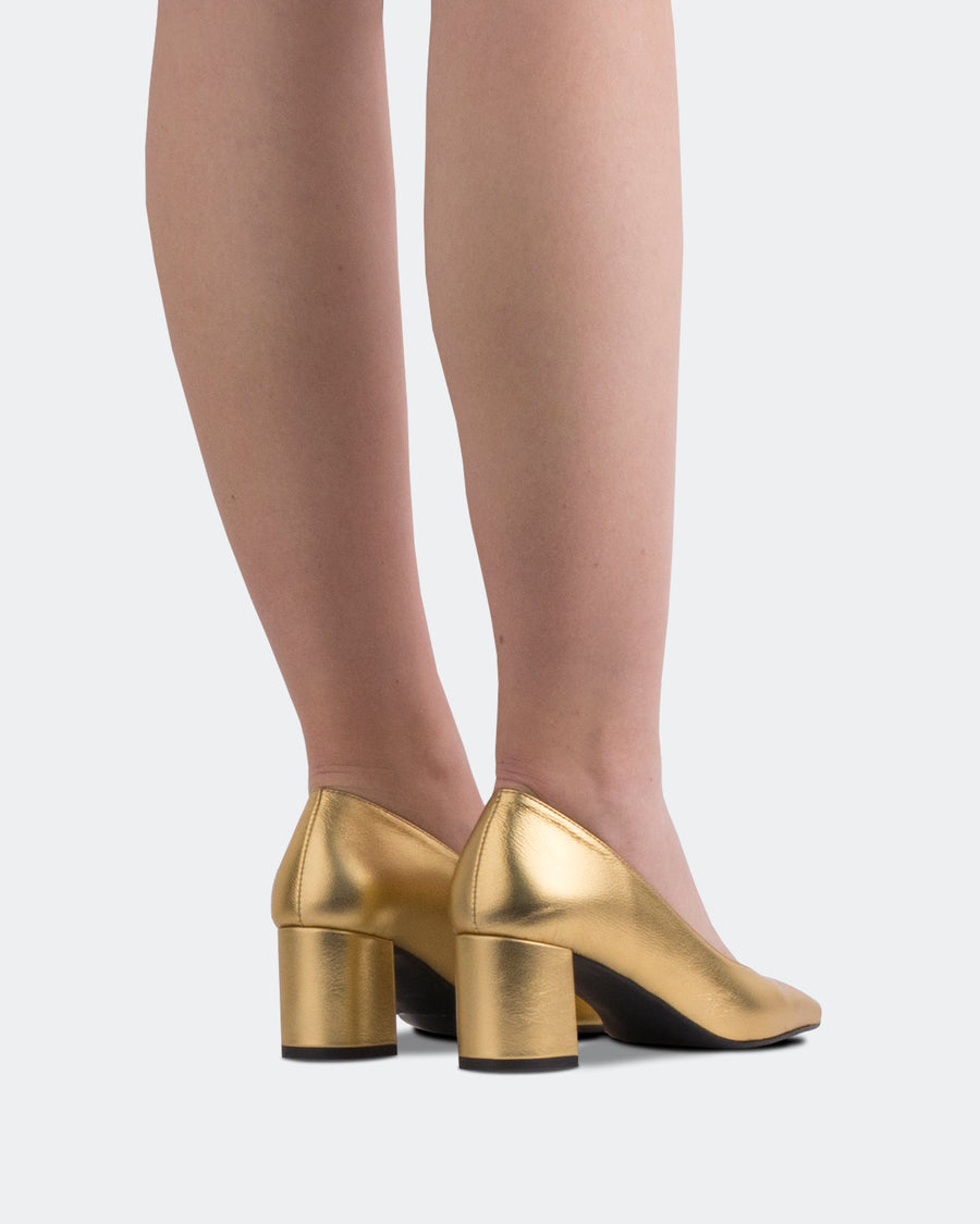L'INTERVALLE Patrisha Women's Shoe Pump Gold Leather