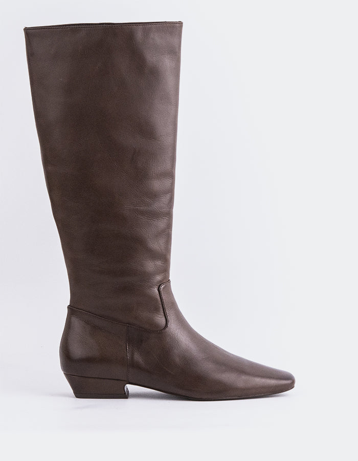 SHELLY SHEN Alberoni Bottes hautes pour femmes Brun