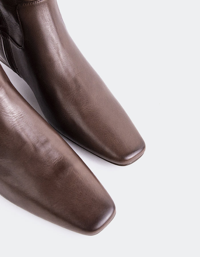 SHELLY SHEN Alberoni Bottes hautes pour femmes Brun