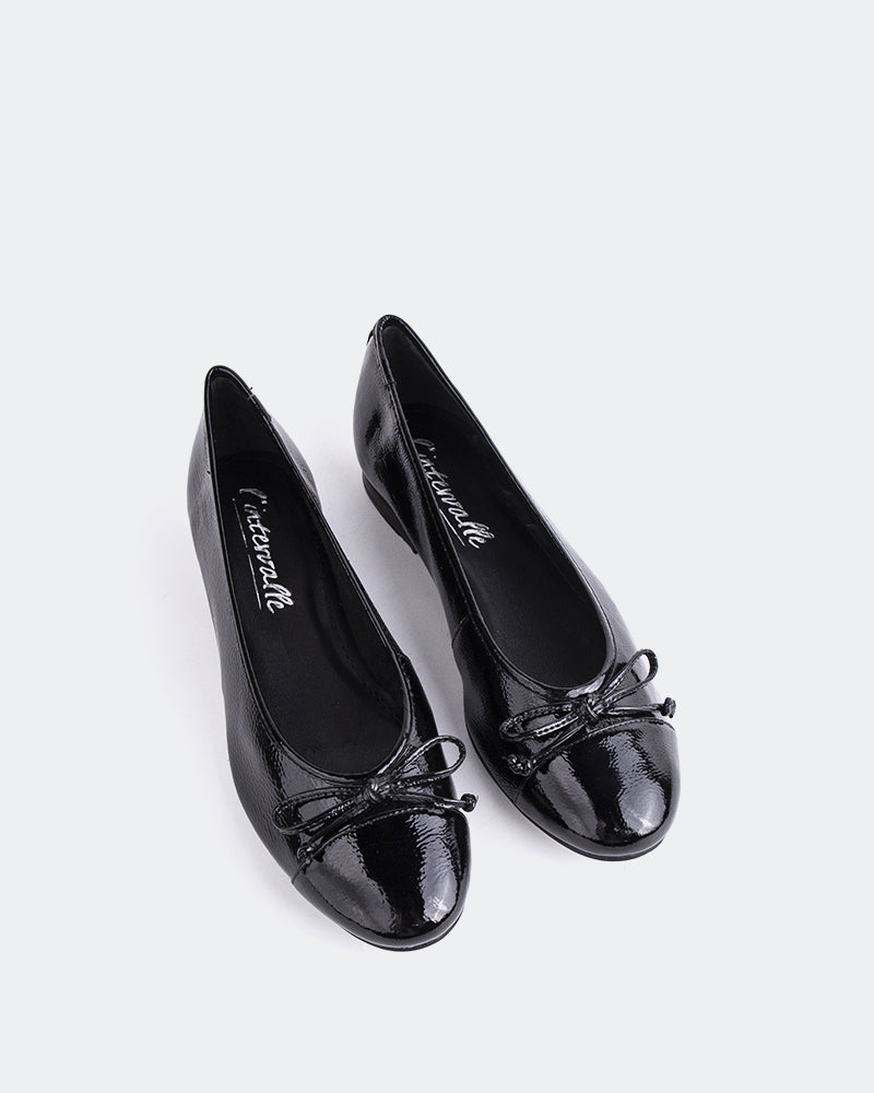 L'INTERVALLE Alona Chaussures pour femmes Ballerine Noir Naplack