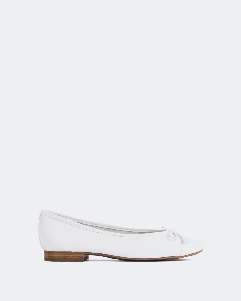 L'INTERVALLE Alona Women's Shoe Ballerina White Leather