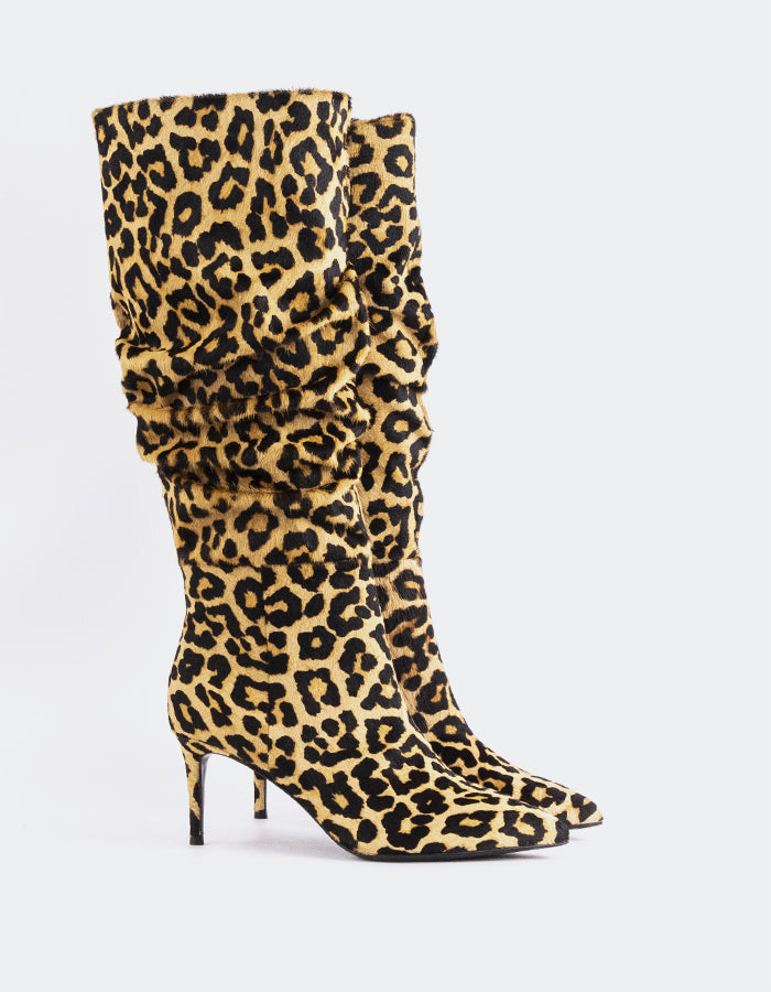L'INTERVALLE Altair Women's Tall Boots Leopard Pony