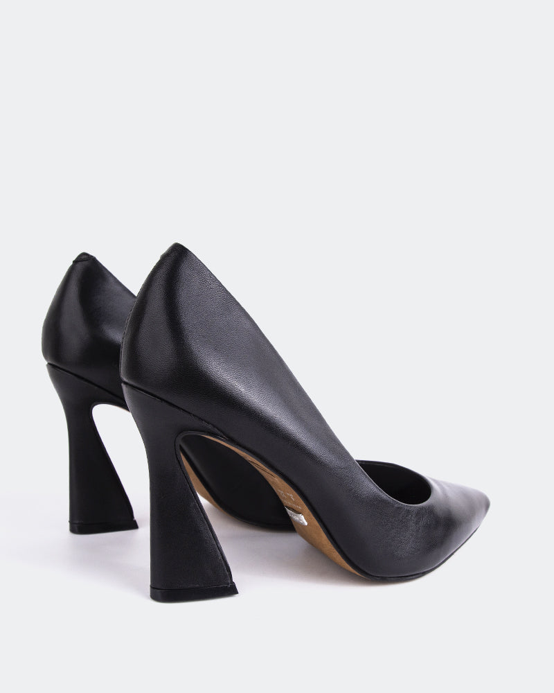 L'INTERVALLE Amanda Women's Shoe High Heel Pumps Black Leather