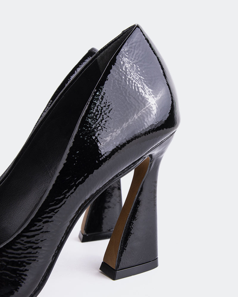 L'INTERVALLE Amanda Women's Shoe High Heel Pumps Black Naplack