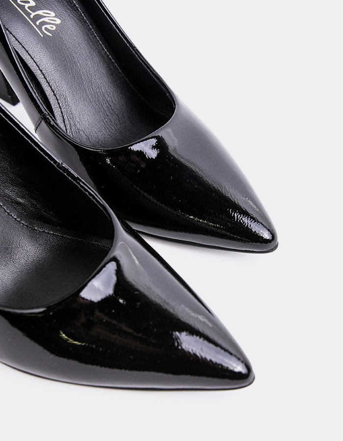 L'INTERVALLE Amanda Chaussures pour femmes Escarpins  à talons hautsNoir Verni