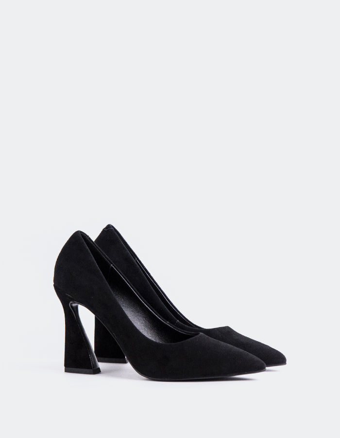 L'INTERVALLE Amanda Chaussures pour femmes Escarpins  à talons hautsNoir Suède