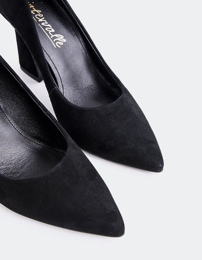 L'INTERVALLE Amanda Chaussures pour femmes Escarpins  à talons hautsNoir Suède