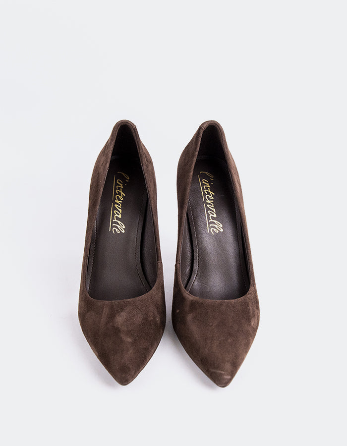 L'INTERVALLE Amanda Chaussures pour femmes Escarpins  à talons hautsBrun Suède