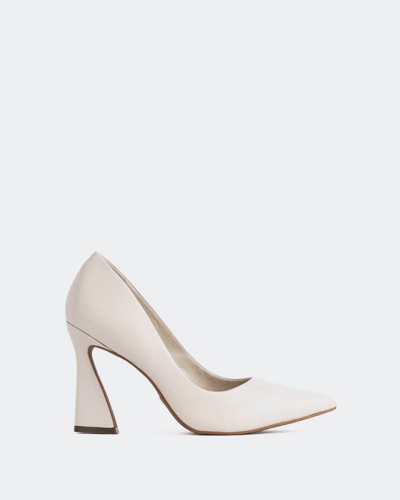 L'INTERVALLE Amanda Women's Shoe High Heel Pumps Off White Leather