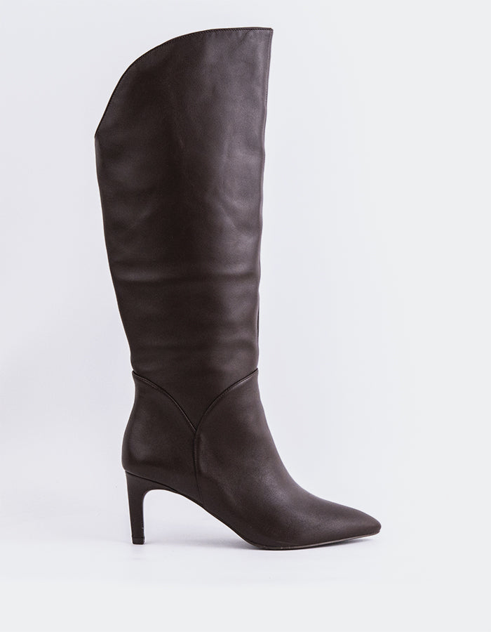 L'INTERVALLE Belforte Bottes hautes pour femmes Brun