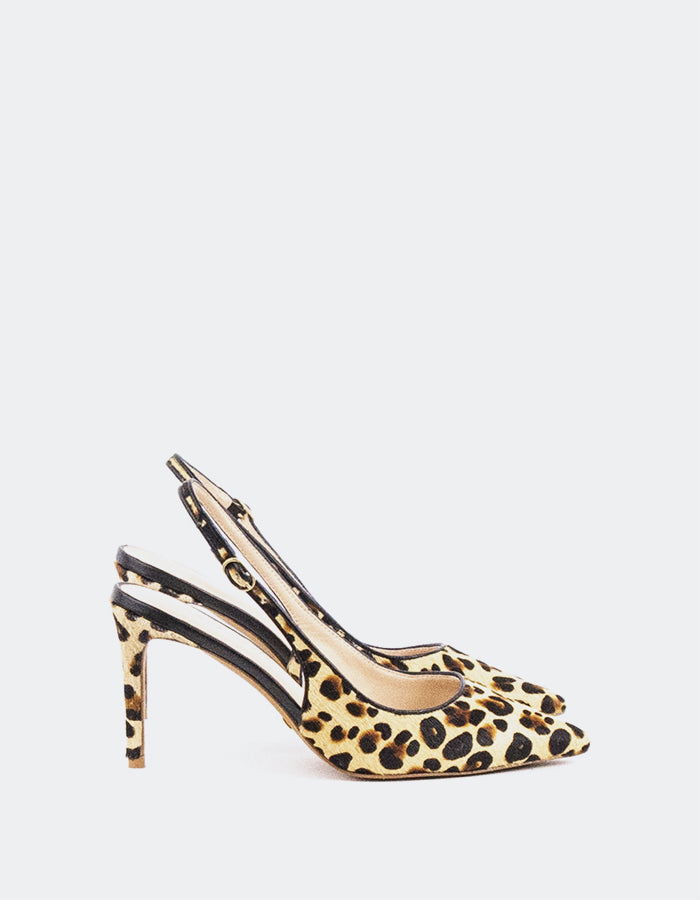 L'INTERVALLE Slingbacks à talons hauts Borage de poney Slingbacks