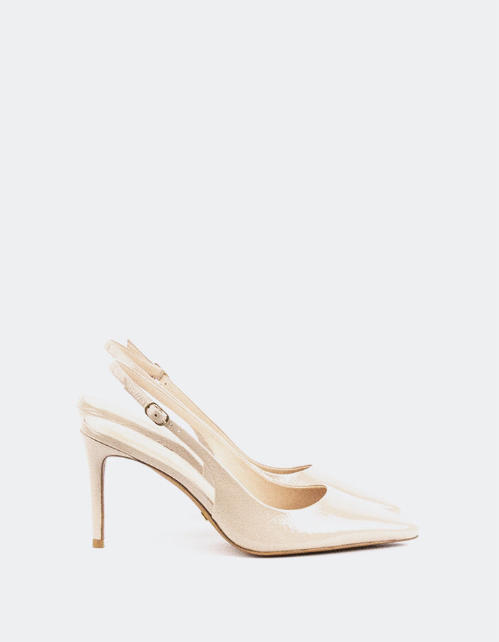L'INTERVALLE Borage Women's High-Heel Slingbacks Nude Naplack