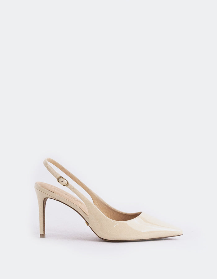 L'INTERVALLE Borage Slingbacks ons hauts pour femmeNu Verni