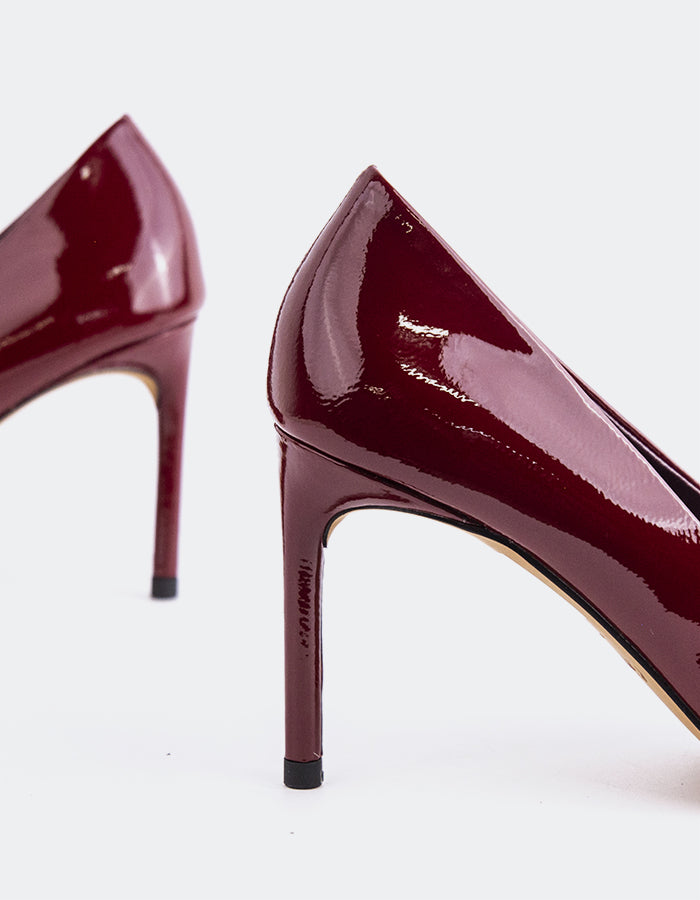 L'INTERVALLE Borealis Women's Shoe High Heel Pumps Burgundy Patent