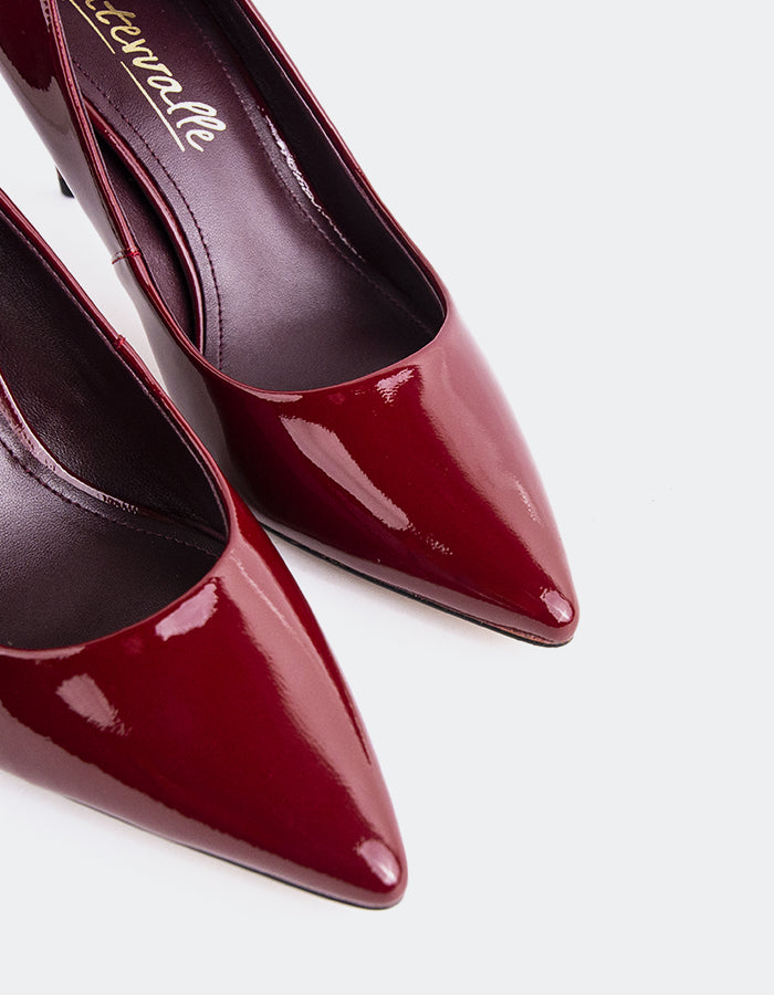 L'INTERVALLE Borealis Women's Shoe High Heel Pumps Burgundy Patent