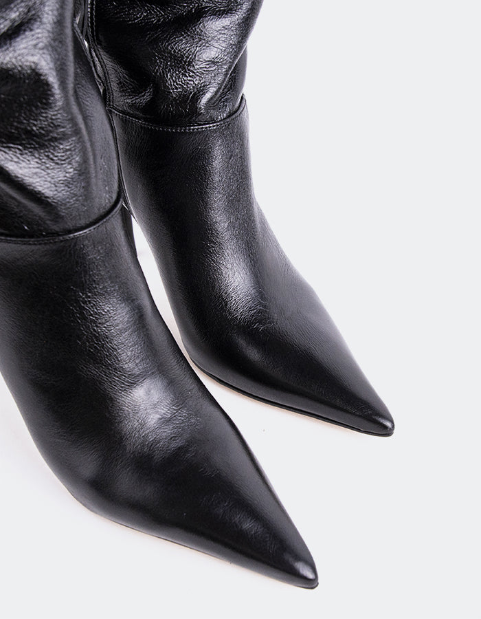 L'INTERVALLE Bryson Women's Tall Boot Noir Leather