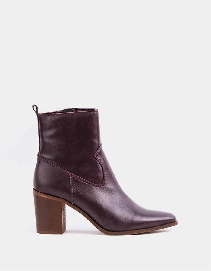 L'INTERVALLE Bottines pour femme Caleb Bordeaux