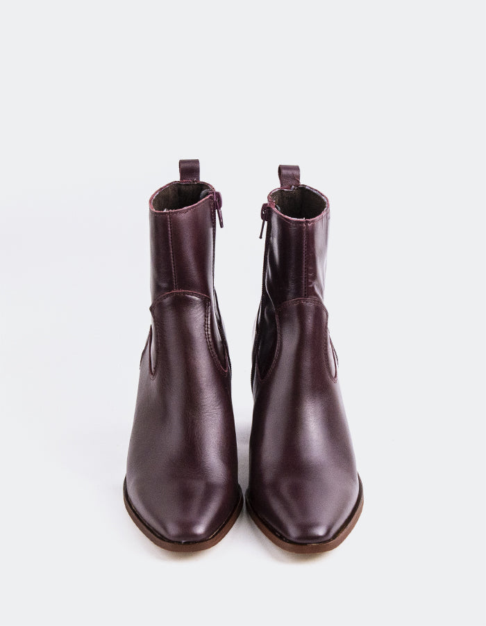 L'INTERVALLE Bottines pour femme Caleb Bordeaux