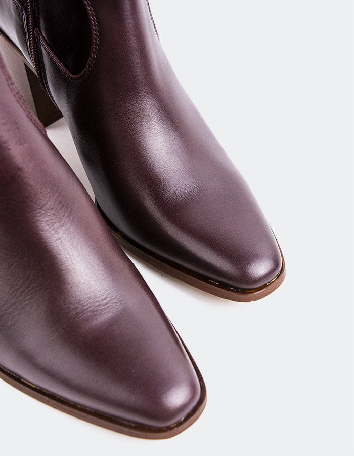 L'INTERVALLE Bottines pour femme Caleb Bordeaux