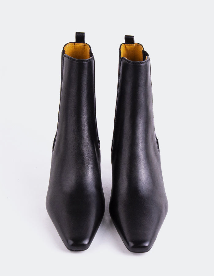 SHELLY SHEN Cartago Women's Ankle Boots Black Leather